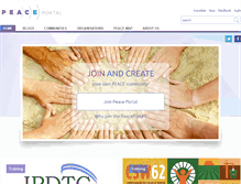 Tablet Screenshot of peaceportal.org